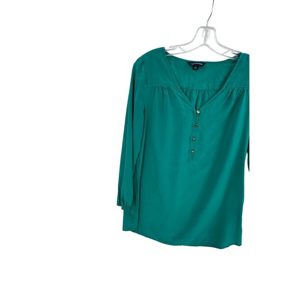 Lands End Blouse Top Womens Sz 4‎ Quiet Luxury Old Money Capsule Career Corpcore - Picture 6 of 8